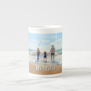 Gepersonaliseerde Uw Foto Bone China Mok Custom Na