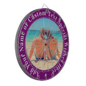 Gepersonaliseerde Uw Foto Dart Board Aangepaste te Dartbord (Voorkant Links)