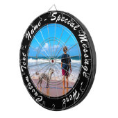 Gepersonaliseerde uw foto Dart Board en aangepaste Dartbord (Voorkant Rechts)