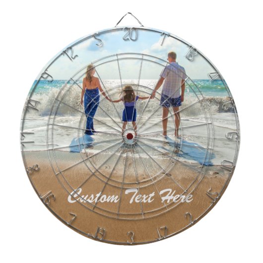 Gepersonaliseerde uw foto Dart Board en aangepaste Dartbord (Voorkant)