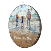 Gepersonaliseerde uw foto Dart Board en aangepaste Dartbord (Voorkant Rechts)