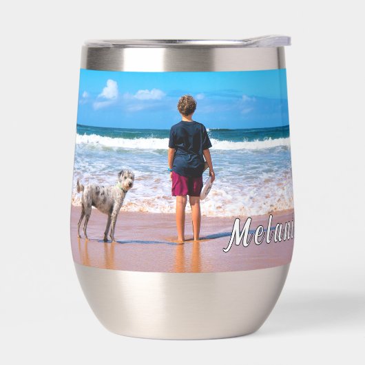 Gepersonaliseerde uw foto en aangepaste naam tekst (Links)