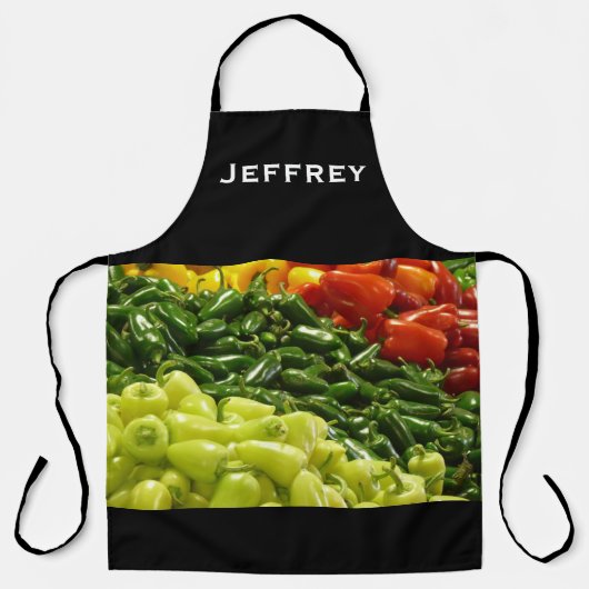 Gepersonaliseerde uw foto en naam schort (Voorkant)