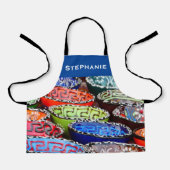 Gepersonaliseerde uw foto en naam schort (Voorkant)