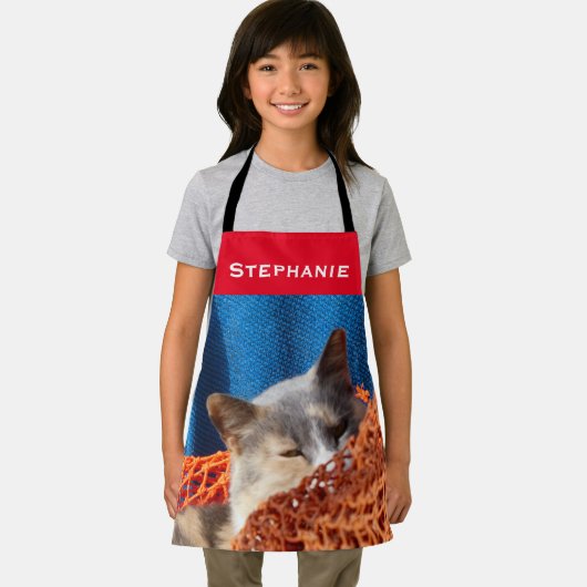 Gepersonaliseerde uw foto en naam schort (Insitu)