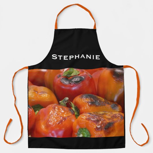 Gepersonaliseerde uw foto en naam schort (Voorkant)
