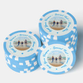 Gepersonaliseerde uw foto en tekst poker chips (Opstapeling)