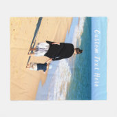 Gepersonaliseerde uw foto fleece deken aangepaste  (Voorkant (Horizontaal))