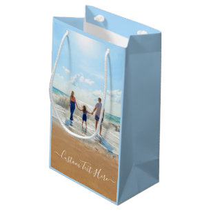 Gepersonaliseerde Uw Foto Gift Bag met aangepaste Klein Cadeauzakje