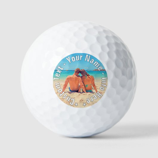 Gepersonaliseerde Uw Foto Golf Balls Aangepaste Te Golfballen (Voorkant)
