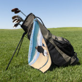 Gepersonaliseerde uw foto Golf handdoek en aangepa (Groen)