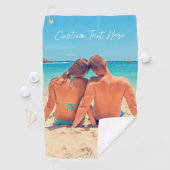 Gepersonaliseerde uw foto Golf handdoek en aangepa (Insitu)