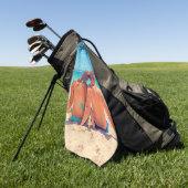 Gepersonaliseerde uw foto Golf handdoek en aangepa (Groen)
