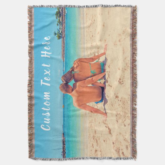 Gepersonaliseerde Uw Foto Gooi Deken Aangepaste Te (Voorkant Verticaal)