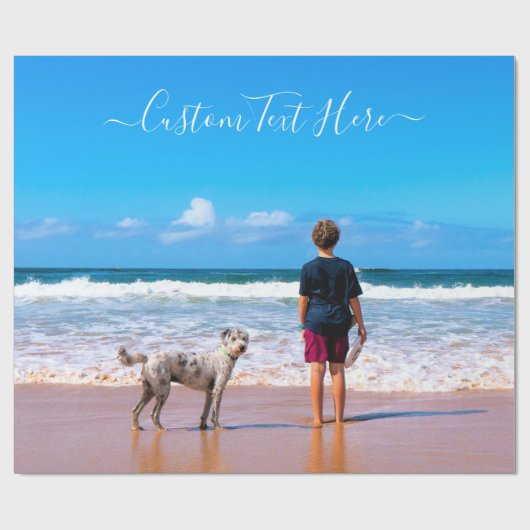 Gepersonaliseerde uw foto inpakpapier aangepaste t (Vlak)