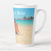 Gepersonaliseerde uw foto Latte Mok met aangepaste (Rechts)