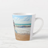 Gepersonaliseerde uw foto Latte Mok met aangepaste (Rechts)