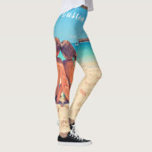 Gepersonaliseerde uw foto-Leggings met aangepaste  Leggings (Rechts)