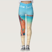Gepersonaliseerde uw foto-Leggings met aangepaste  Leggings (Voorkant)