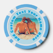 Gepersonaliseerde uw foto poker chips aangepaste t (Achterkant)