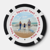 Gepersonaliseerde uw foto poker chips aangepaste t (Achterkant)