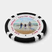 Gepersonaliseerde uw foto poker chips aangepaste t (Enkel)