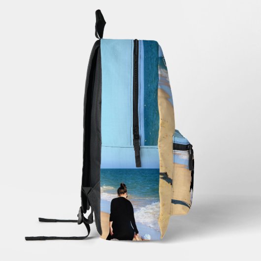 Gepersonaliseerde uw foto rugzak met aangepaste te (Links)