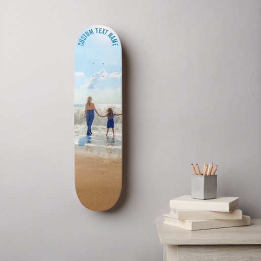 Gepersonaliseerde uw foto skateboard en aangepaste (Muurkunst)