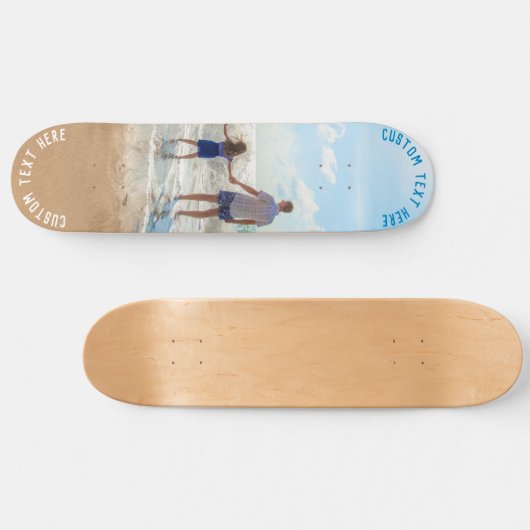 Gepersonaliseerde uw foto skateboard en aangepaste (Horizontaal)