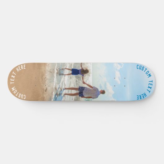 Gepersonaliseerde uw foto skateboard en aangepaste (Horizontaal)