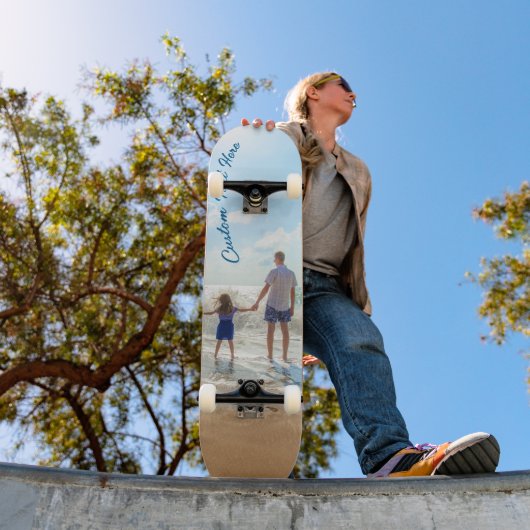 Gepersonaliseerde uw foto skateboard en aangepaste (Buiten 1)