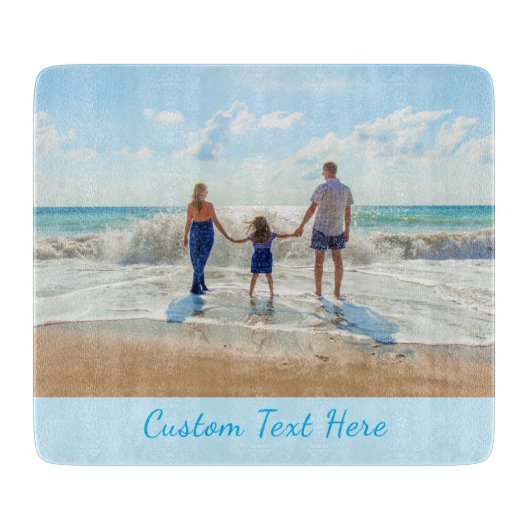 Gepersonaliseerde uw foto snijplank aangepaste tek (Voorkant)