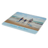 Gepersonaliseerde uw foto snijplank aangepaste tek (Hoek)