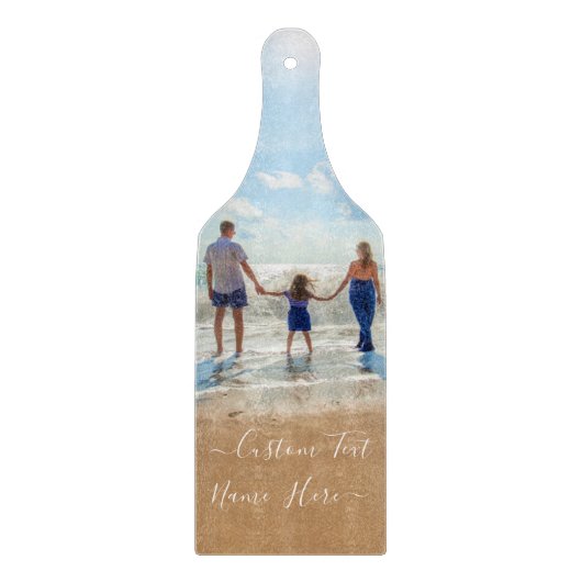 Gepersonaliseerde uw foto snijplank aangepaste tek (Voorkant)