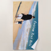 Gepersonaliseerde uw foto strand handdoek aangepas (Voorkant)