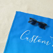 Gepersonaliseerde uw foto strand handdoek aangepas (In situ)