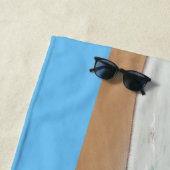 Gepersonaliseerde uw foto strand handdoek aangepas (In situ)