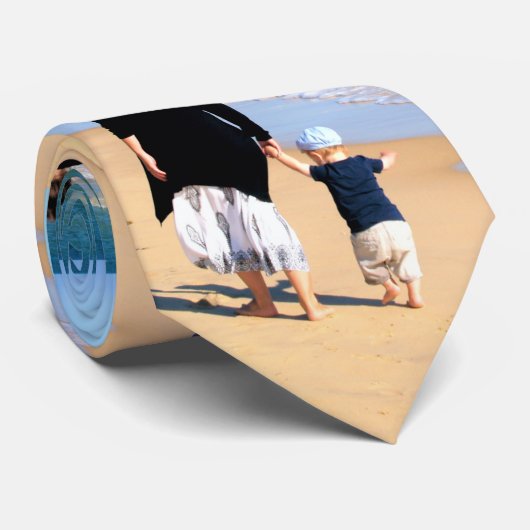 Gepersonaliseerde uw foto-Stropdas met aangepaste Stropdas (Opgerold)