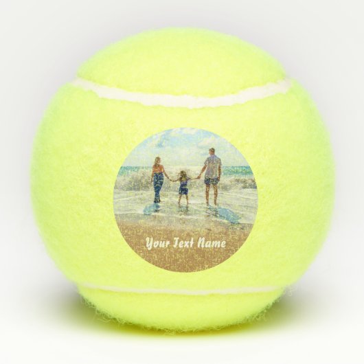 Gepersonaliseerde uw foto tennis ballen aangepaste (Achterkant)