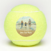 Gepersonaliseerde uw foto tennis ballen aangepaste (Voorkant)