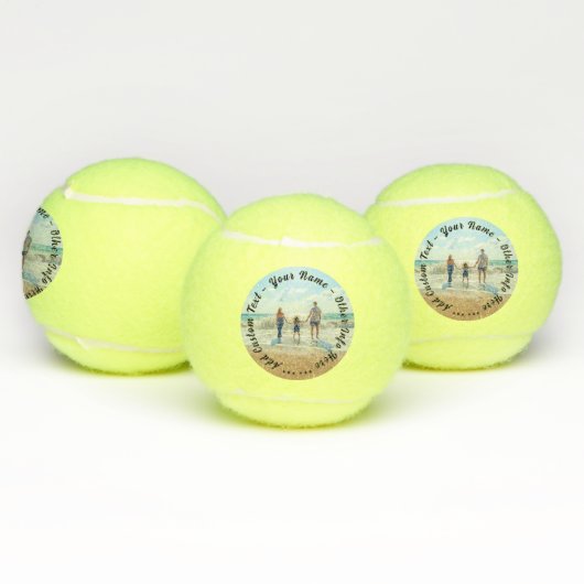 Gepersonaliseerde uw foto tennis ballen aangepaste (Multi)