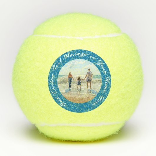Gepersonaliseerde uw foto tennis ballen aangepaste (Voorkant)