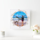 Gepersonaliseerde uw foto wandklok en aangepaste t (Huis)