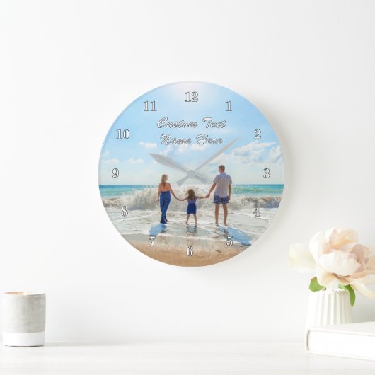 Gepersonaliseerde uw foto wandklok en aangepaste t (Huis)