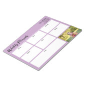 Gepersonaliseerde uw foto Weekly Planner Lavendel Notitieblok (Schuin)