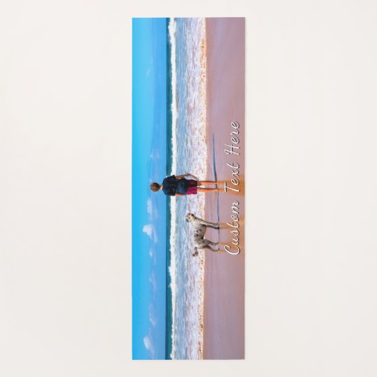 Gepersonaliseerde Uw Foto Yoga Mat met Aangepaste  (Achterkant)