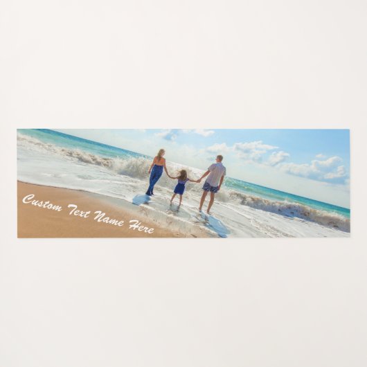 Gepersonaliseerde Uw Foto Yoga Mat met Aangepaste  (Achterkant (horizontaal))