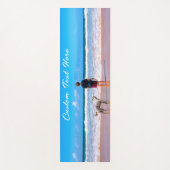 Gepersonaliseerde Uw Foto Yoga Mat met Tekst (Voorkant)