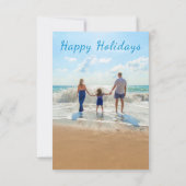 Gepersonaliseerde uw foto Zomer Feestdagen Kaart (Achterkant)