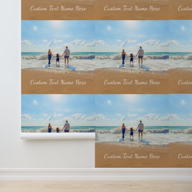 Gepersonaliseerde uw fotobehang met aangepaste tek behang (Applicatie)